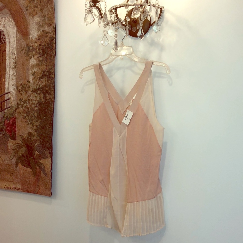 J Crew Brand New V-Neck Pink Sand Top, size Small
